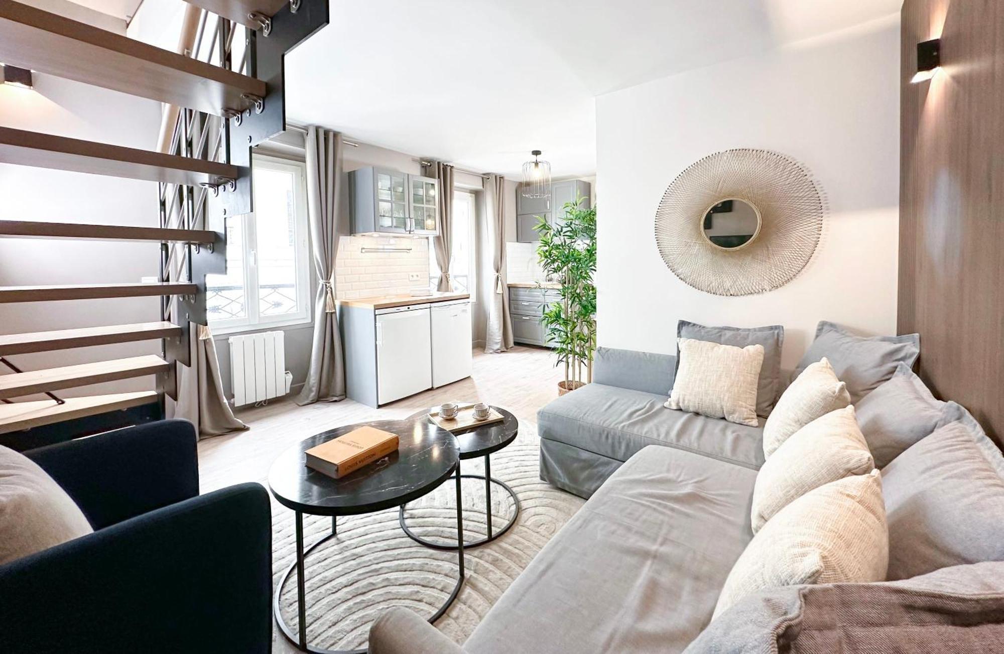 Apartamento Stylish & Chic Duplex Near Eiffel Tower París Exterior foto